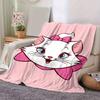 1PC Cartoon Marie Cat Blanket, Seasonal Universal, Home Decoration, Throw Blanket, Soft Flannel Throw Blanket, Versatile & Cozy for Bedroom,Cute Gift