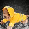 Yousheng Dog Raincoat Teddy Jacket Coat Puppy Hooded Reflective Waterproof Pet Clothes