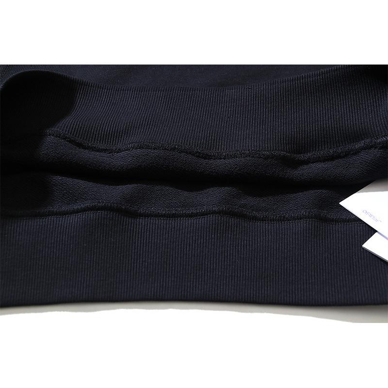 Off-White 2025 Autumn/Winter New Large Slant LOGO Letter Printed Hoodie Hoodie for Men and Women