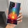 Чехол для телефона Samsung Galaxy S26 S24 S23 Ultra S25 Edge S22 S21 Plus S20 FE + с духовным изображением йога-чакр и Вселенной, мягкая печать