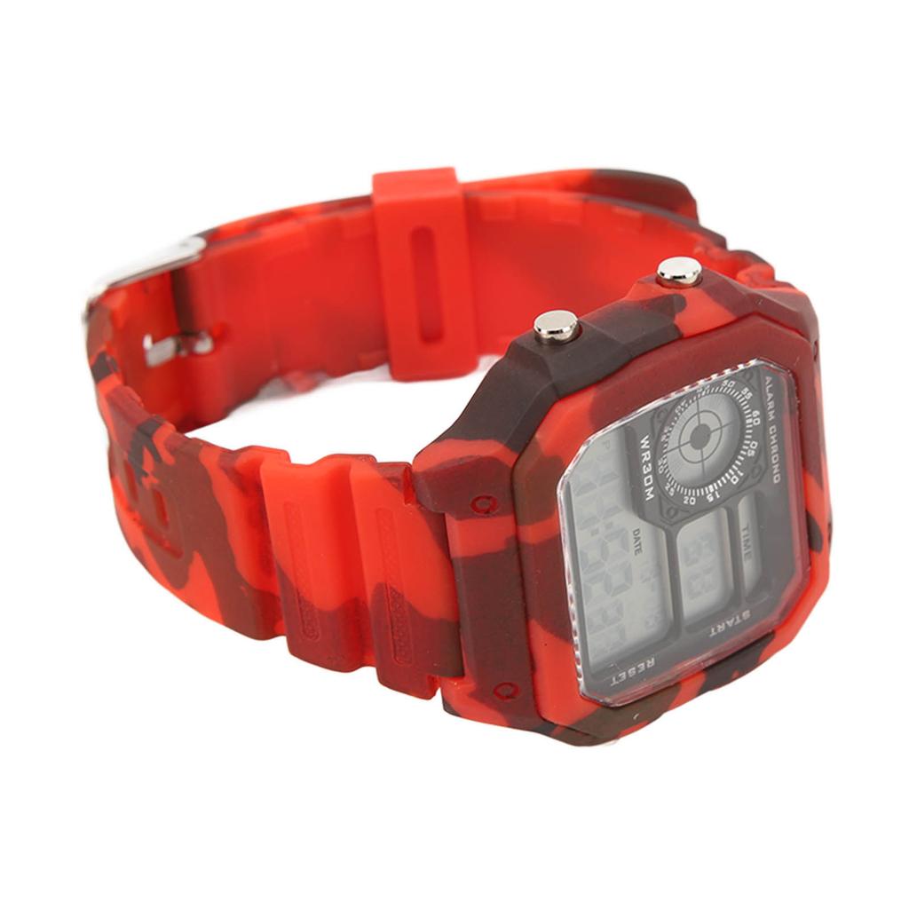 Цифровые часы многофункциональные модные квадратные светящиеся водонепроницаемые спортивные часы-хронограф для активного отдыха