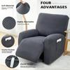 4 Pcs Jacquard Recliner Sofa Cover Stretch Functional Lazy Boy Relax Armchair Cover Couch Cover Furniture Protector Anti-Dust
