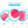 1PC Silicone Exfoliating Brush Scrubber Bath Scrub Glove Spa Back Bath Gloves Exfoliation Shower Brush Body Bathroom Supplies