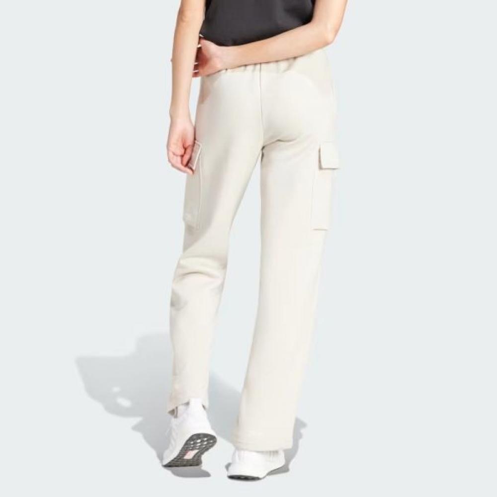 Adidas Women S eSSentialS Linear Fleece Cargo pantS Regular Fit Cotton trouSerS