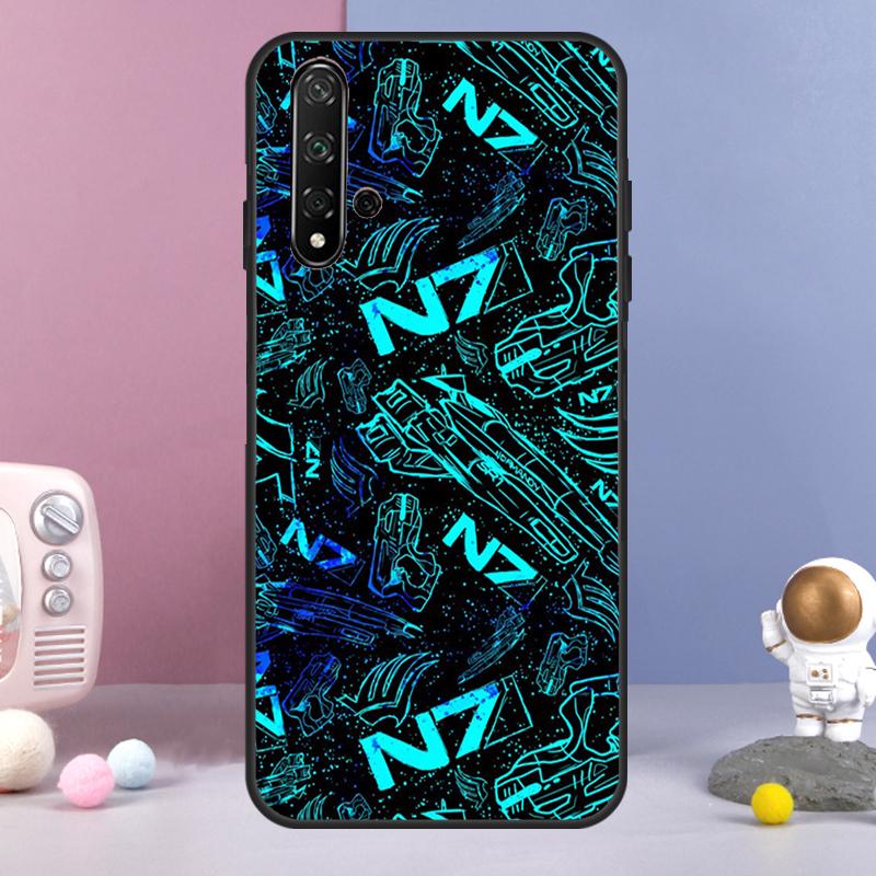 Чехол N7 Mass Effect для Huawei Nova 12i 12s 11i 8i 7i 9 10 SE Y60 Y61 Y70 Y72 Y73 Y90 Y91 P20 P30 P40 Lite