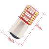 2 шт. светодиодные 3014 светодиодные 42SMD лампы для задних стоп-сигналов автомобиля, лампа указателя поворота, белый + красный