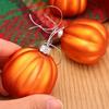 Matte Pumpkin Hanging Ornament for Halloween Thanksgiving Fall Decor Plastic Home Party Tree Wreath Festive Holiday Pendant