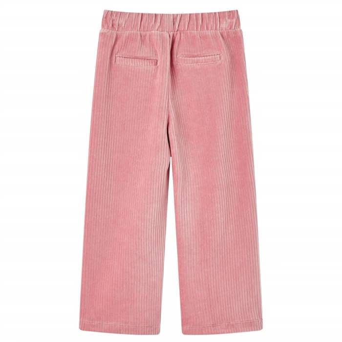 Pantalons pour enfants velours côtelé rose clair 92/104/116/128/140