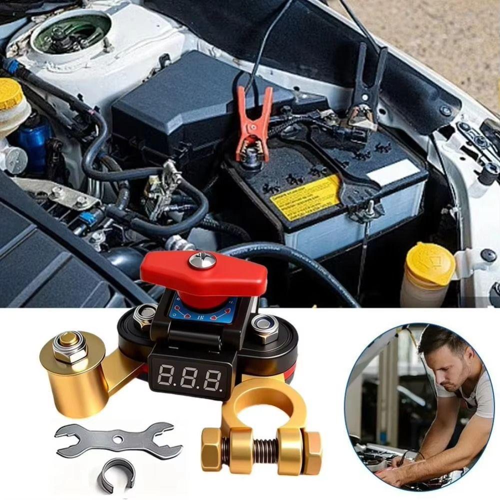 Copper Terminal Car Battery Disconnect Switch Bidirectional Joint Switch Universal Car