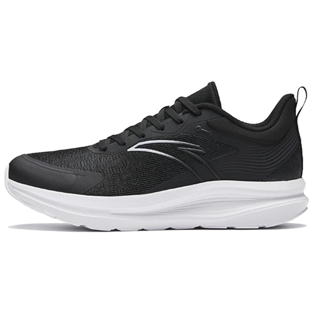 Anta Cloudway Mesh Comfortable Shock Absorption Rebound Low Top Running Shoes Men Sneakers Black 112355510-3