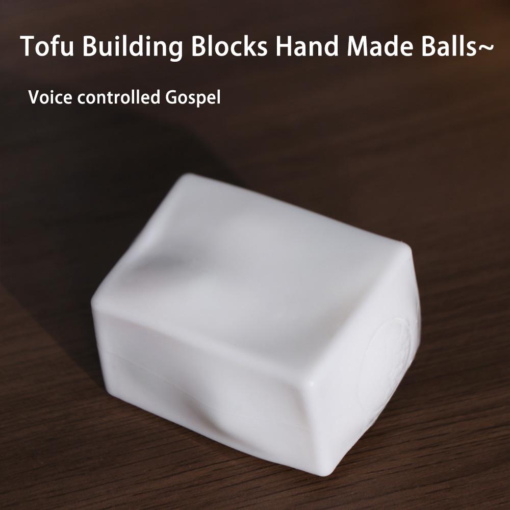 Self-Made Tofu-Shaped Squishy Sensory Fidget Blocks Filled Squishy Crunchy Squishy Student