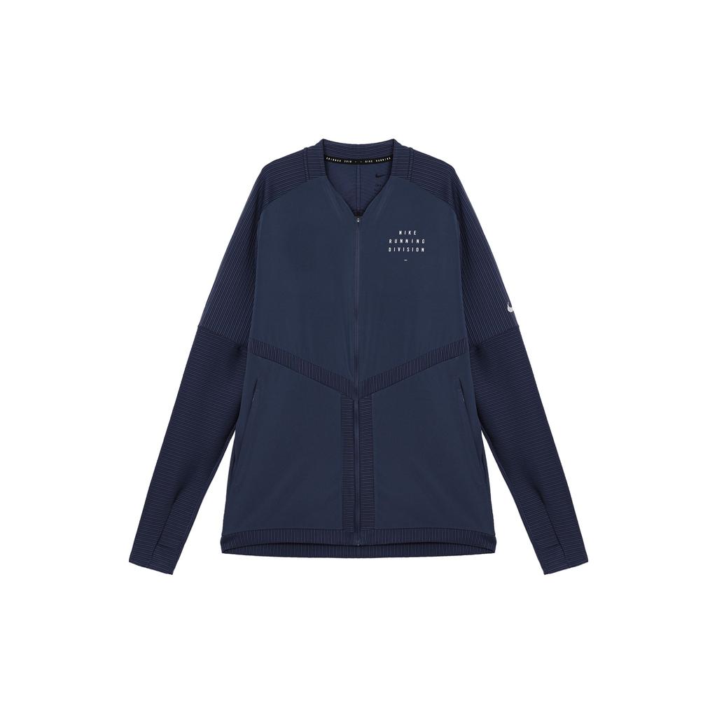 Nike Dri-FIT с логотипом и принтом для бега, тренировочная быстросохнущая куртка с v-образным вырезом, мужская верхняя одежда, синяя DD4930-437