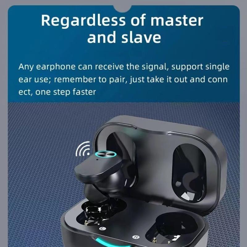 Новая беспроводная Bluetooth-гарнитура с HD-зеркалом, цифровым дисплеем и ручкой, внутриканальные спортивные наушники