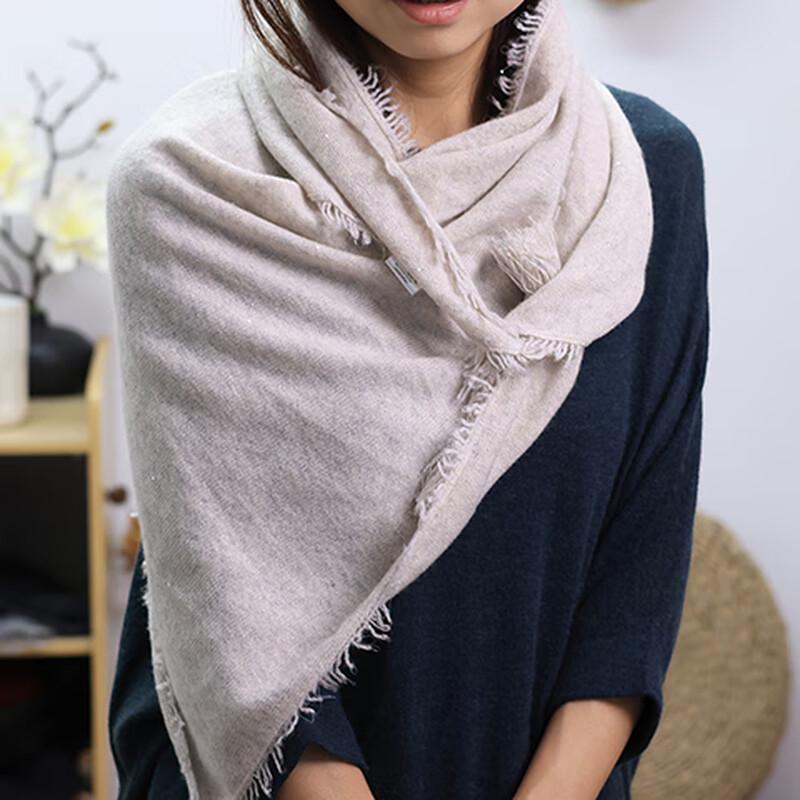 Women's 100% Cashmere Plaid Shawl Scarf