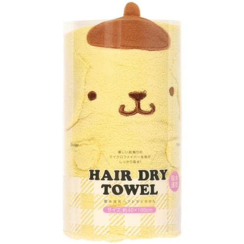 Skater Water Absorbent Quick Drying Hair Drying Towel Pompompurin Sanrio Height 40 X Width 100cm Toh1-a