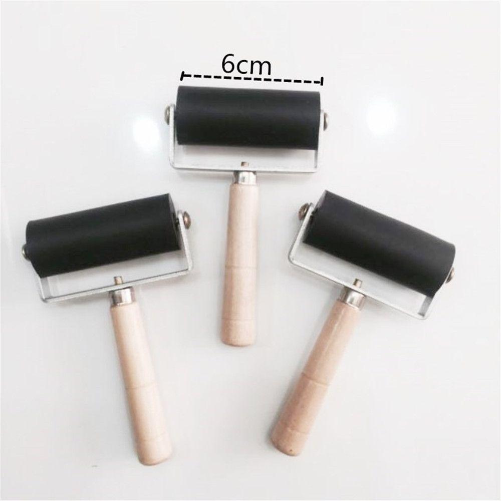 Practical Brayer Rubber Roller Stamping Tool Art Ink Painting Tool 6cm Printmaking Roller