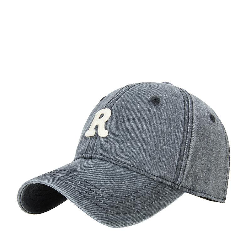 New Retro Old-washed Letters Embroidered Baseball Cap Men and Women with Duck Tongue Hats
