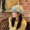 Нишевый ковбойский берет, детская осенняя восьмиугольная шляпа в стиле ретро, женское лицо, маленькая шляпа художника, литературная шляпа газетчика