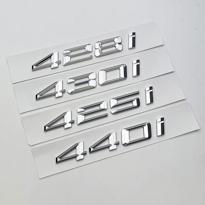 3D ABS Chrome логотип 425i 428i 430i 440i эмблема автомобиля значок багажник наклейка для 425i 428i 430i 440i надпись Stikcers аксессуары