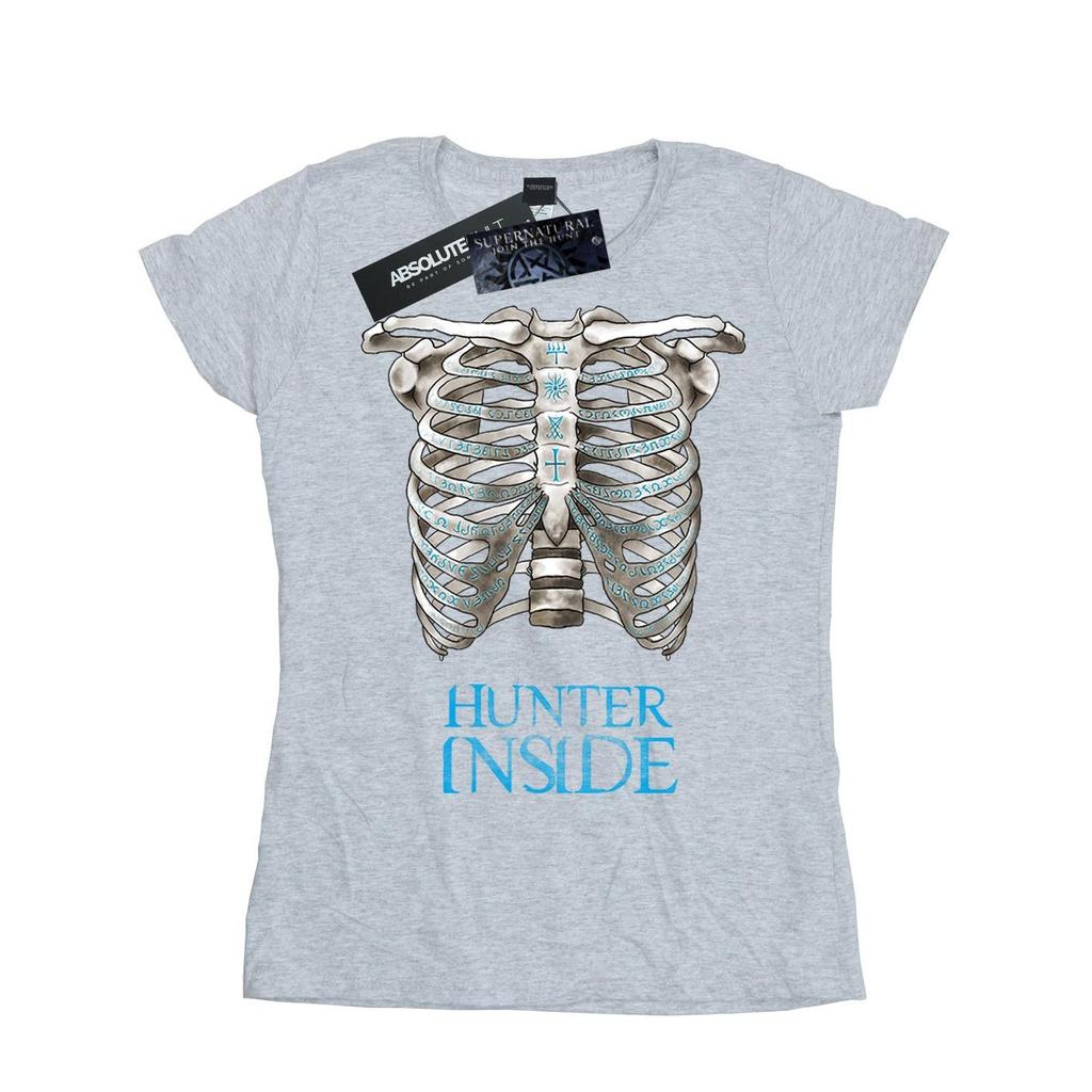 Supernatural Womens/Ladies Hunter Inside Cotton T-Shirt