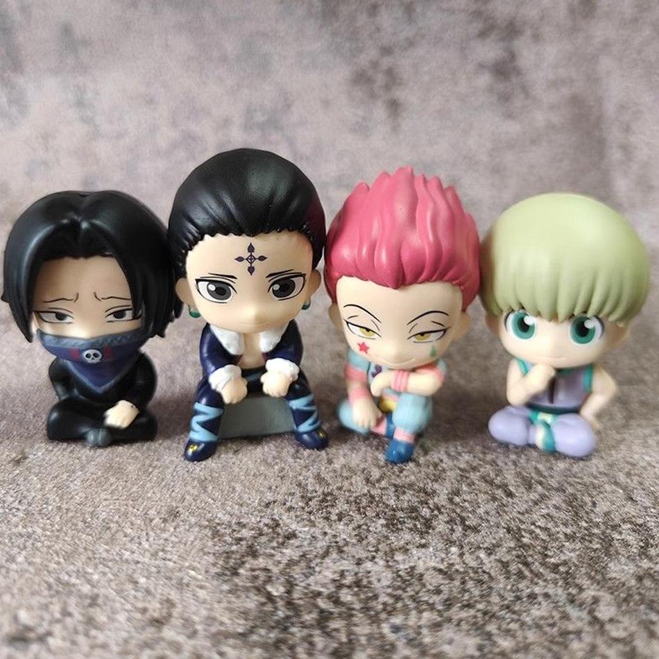4-8pcs/set Aixlan GON FREECSS Figure Q Version HUNTER X HUNTER Action Figure in PVC Amine Christmas Gift Collectable Statue