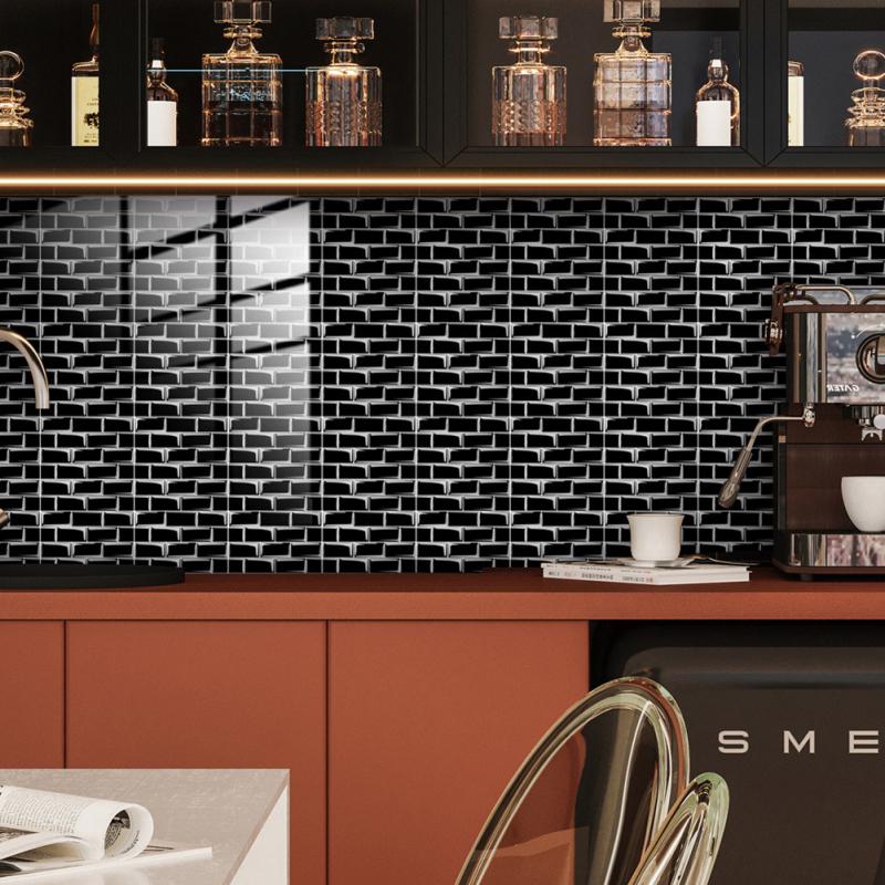 10 шт. наклейки на плитку кирпичный узор самоклеящаяся пленка для плитки наклейка на стену 20 х 20 см для ванной комнаты