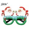 Santa Claus Party Glasses Christmas Glasses, Glitter Holiday Frames, Hat Tree Snowman Bear Funny Eyeglasses for Favors Gingerbread Man