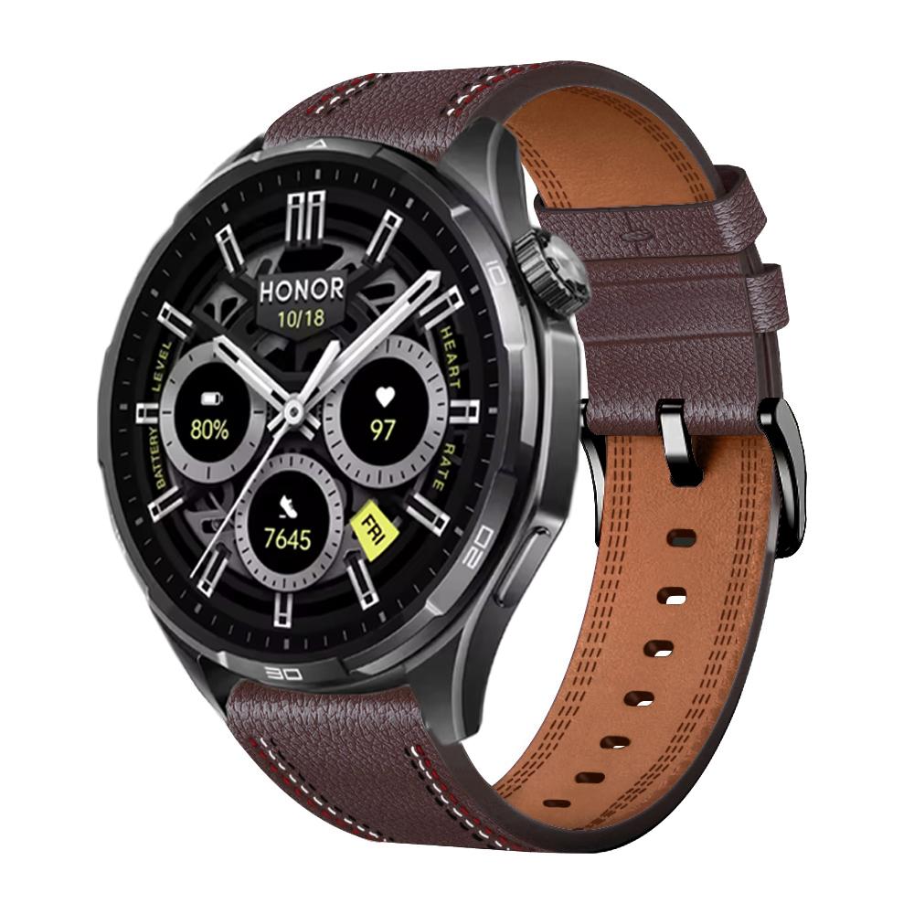22 мм кожаные ремешки для часов для Honor Watch 6 / Для Honor 5 Ultra Magic Watch 2 Для HONOR Watch GS 3/GS Pro Браслет