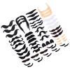 48Pcs Funny Costume Mustache Pirate Halloween Fake Beard Whisker Party Supplies