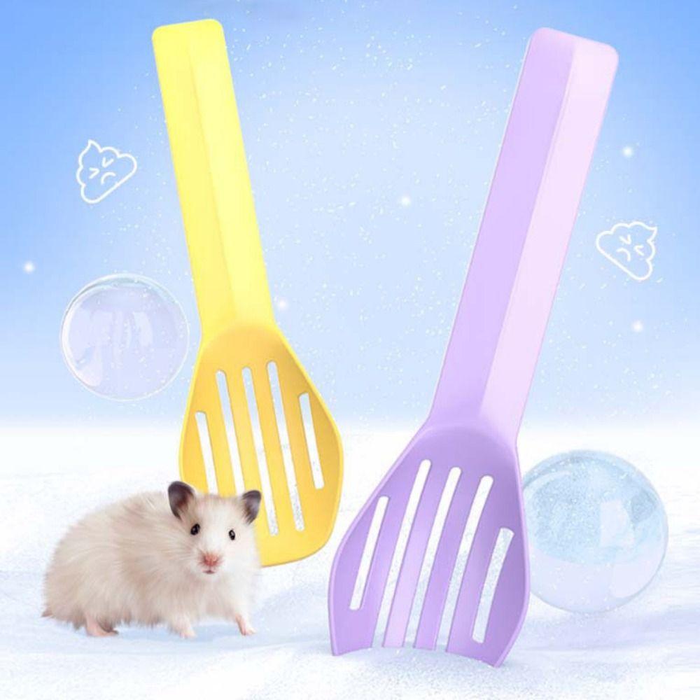 10pcs Wear Resistant Hamster Sand Scoop Plastic Hamster Toilet Cleaning Scoop For Cleaning