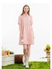 Lagogo new elastic and comfortable temperament solid color dress for women