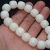 Натуральный белый нефрит Bodhi Old Bucket Bead Hand String Bodhi Son Buddha Bead Lucky Hand String