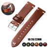 18 мм 20 мм 22 мм Винтажный Ретро Кожаный Ремешок для Часов с Масляной Восковой Обработкой Универсальный Ремешок для Запястья Прошитый Ремешок из Коровьей Кожи Бизнес для Ремешка Часов Seiko