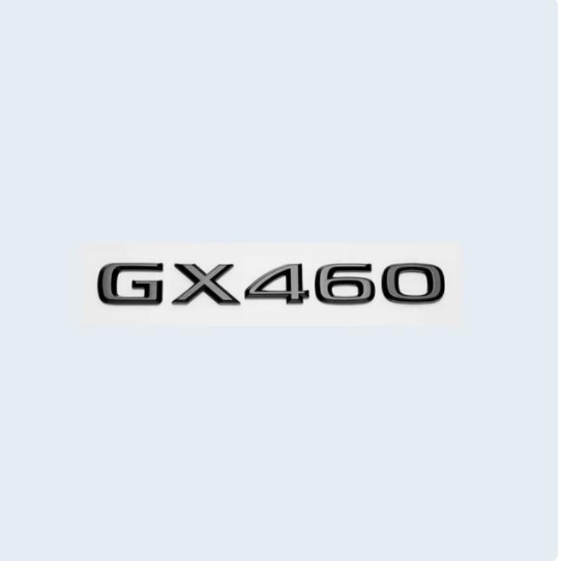 3D Trunk Emblem Badge Sticker for Lexus GX400 GX460 GX470 Letters Rear Logo ABS Chrome Silver/Glossy Black