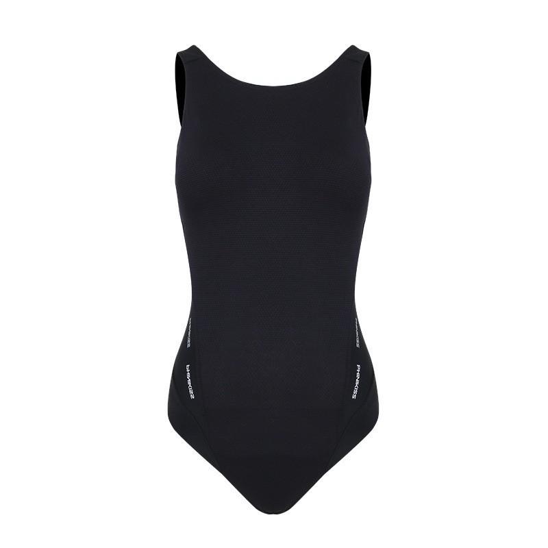 Athletic Swimsuit Women's Triangular One-piece Sexy Sleeveless Solid Color Backless Hot Large Size Sports Swimming Suit