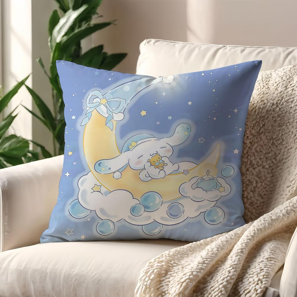 Kawaii CCinnamoroll cushion cover For Pillow Printing Sofa Decoration Home Car Room Coffee Shop Office Nordic Simplicity
