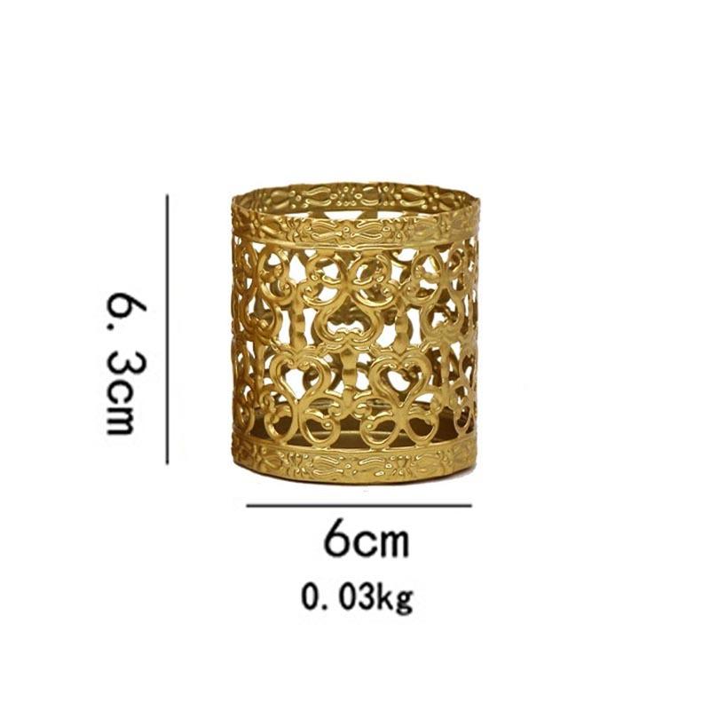 Подсвечник из кованого железа в скандинавском стиле с золотым геометрическим узором, креативная ароматерапевтическая свеча, украшение для дома, украшения, художественное ремесло