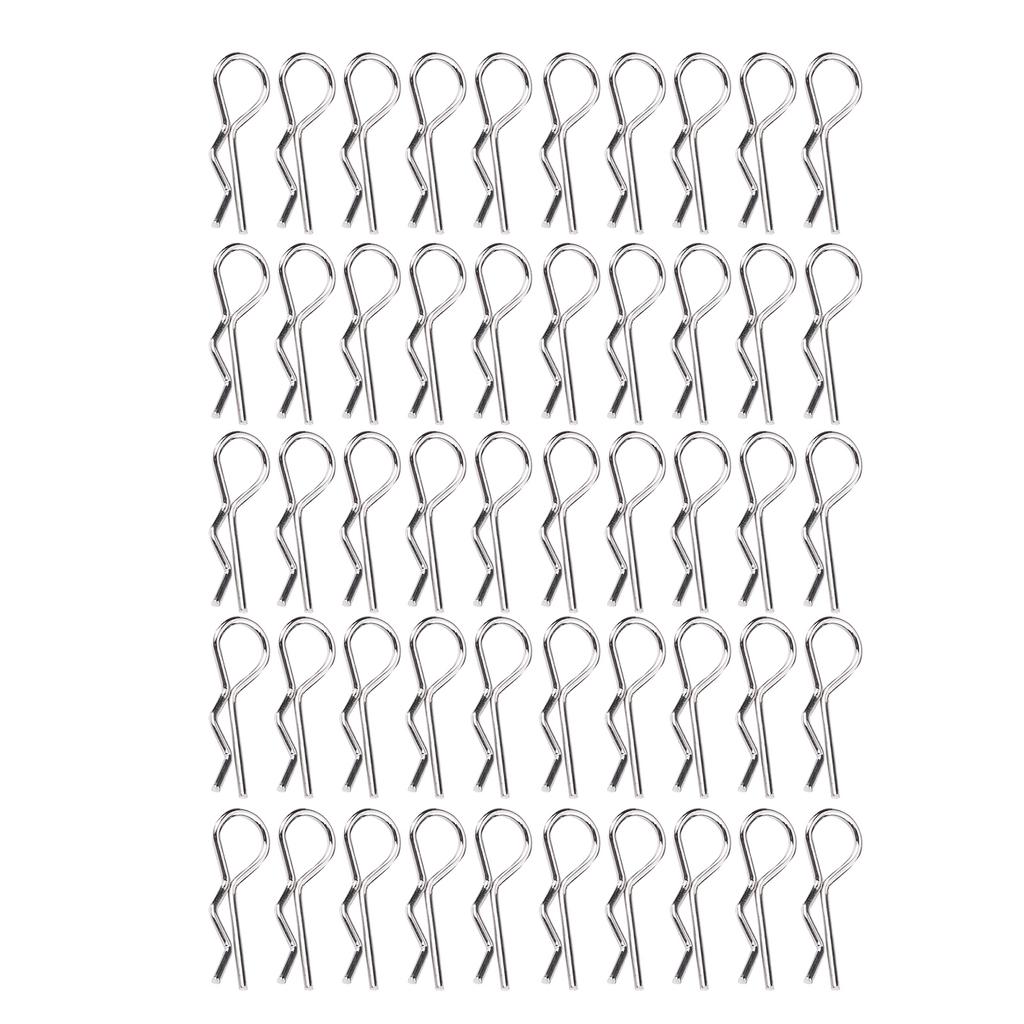 50 Pcs RC Accessories R Type Body Clip Pin for 1 10 1 12 1 16 Scale Remote Control Car Shell