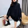 Autumn Pullovers Turtleneck Sweaters for Women Fashion Winter Long Sleeve Loose Knitted Sweater Woman Vintage Solid Soft Warm Knitwear Jumpers 25405