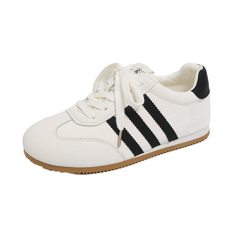 Women's Autumn New Round Head Platform Trend Comfortable Versatile Lace-up Casual Sports Shoes