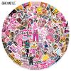 1050 100PCS Cartoon Female Safety Helmet Stickers Aesthetic Decals Toy Guitar Bicycle Laptop Luggage Car Graffiti Kids Sticker