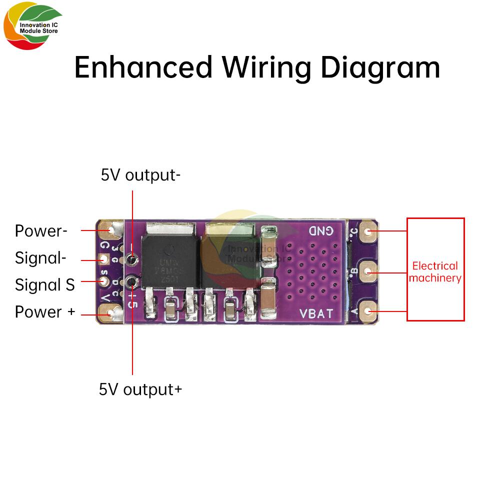 2-4S 40A 32-битный PWM ESC Модуль AM32 Миниатюрный Контроллер Скорости Бесколлекторного Двигателя Версия Питания для Модели Автомобиля-Гусеницы Мотор Самолета