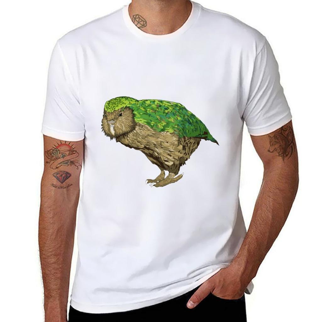 Kakapo Tshirt Soft Casual Short Sleeve Cotton Tee