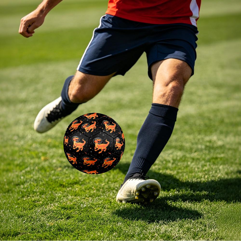 1pc Dinosaur Space Size 5 Soccer Ball Professional Match Training Football Indoor &Outdoor Sports Ball Lightweight Durable c6517