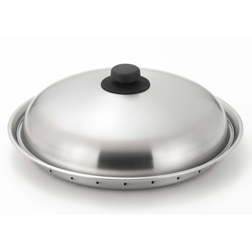 Yoshikawa Steamer for Frying Pans, Fits 28-30cm Frying Pans, Steaming Plate, Made in Japan, Stainless Steel, Easy Steaming on Frying Pan, Steaming Pla