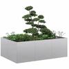 VidaXL Planter 120x80x40 Cm Galvanized Steel, Flower Pot, Plant Stand, Raised Bed, Planter Stand 860750