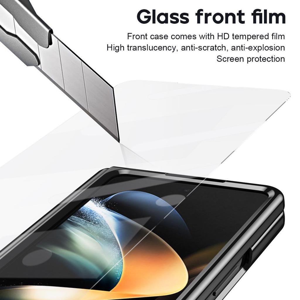 Чехол с полной защитой для Samsung Z Fold4/5/6/7: Включает чехол для ручки, пленочную петлю и защиту складного экрана.