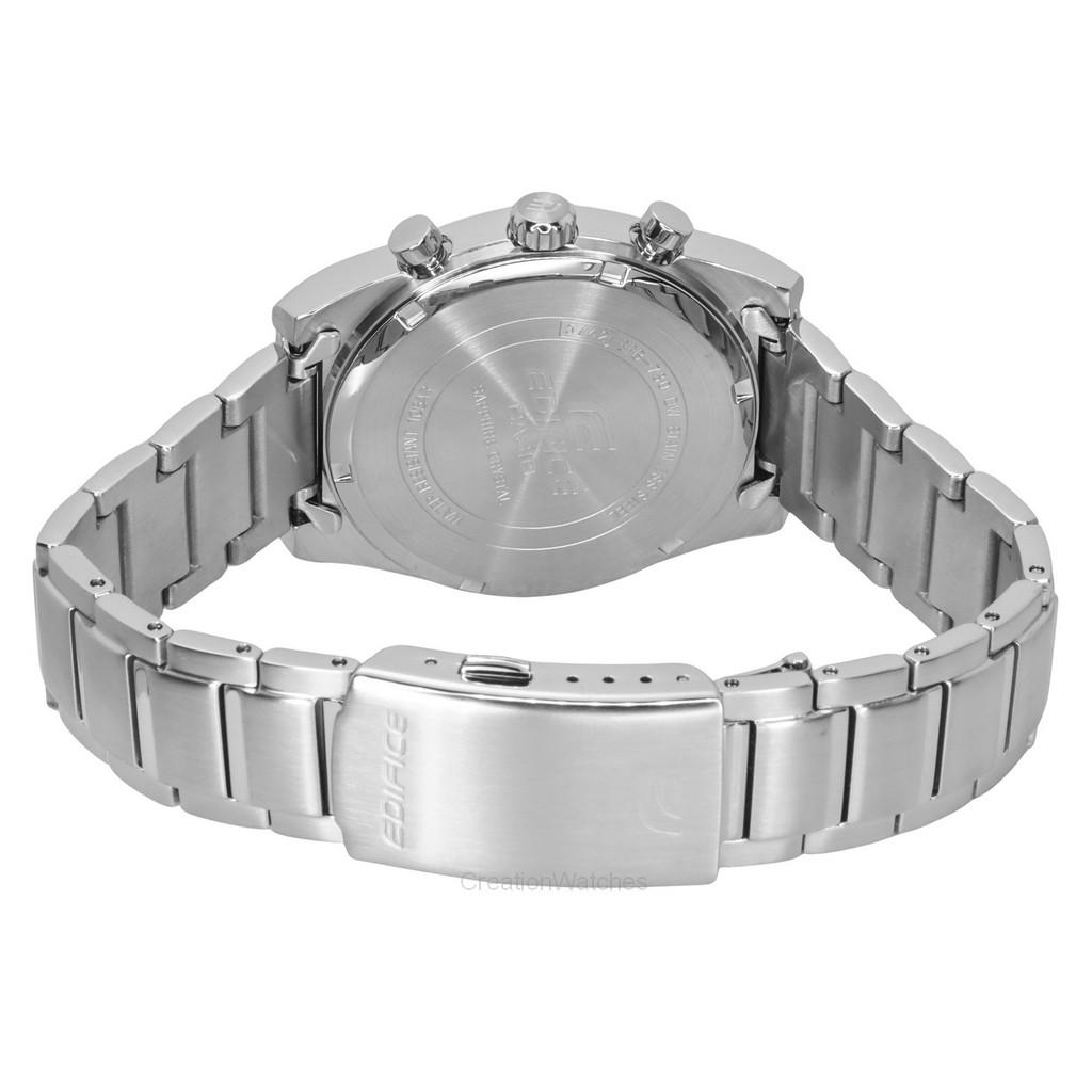 Casio Edifice Analog Chronograph Stainless Steel Blue Dial Quartz EFB-730D-2AV 100M Men's Watch