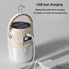 Long Endurance Camping Light Solar Powered Supports Type-C Charging Digital Display Outdoor Tent Light Emergency Light Hook