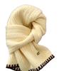 Thermal Women Knit Yarn Scarf Knitted Fall Winter Scarf Versatile Cold Proof Neck Wrap  Women
